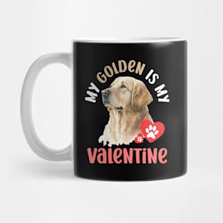 My Golden Is My Valentine Dog Lovers Mug